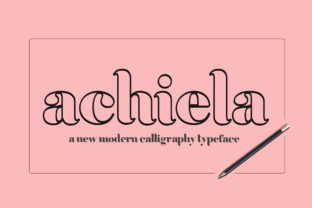 Achiela Family: A Font with a Bold and Unique Touch