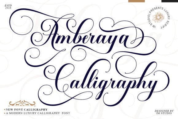 Amberaya Calligraphy: A Font for Timeless Design