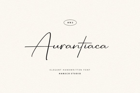 Aurantiaca Signature: The Handwritten Font That Feels Like a Personal Note