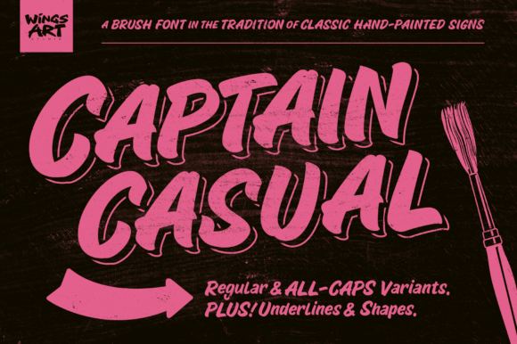 Captain Casual: The Brush Font That Means Business