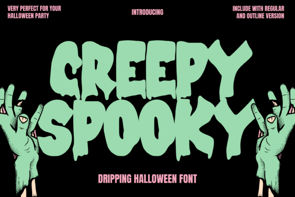 Creepy Spooky: The Dripping Halloween Font That Elevates Your Designs