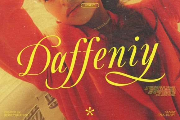 Daffeniy: The Italic Calligraphy Font That Radiates Luxury