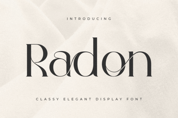 Discover Radon: The Elegant Serif Font for Modern Designs