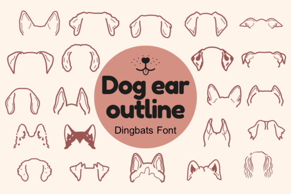 Dog Ear Outline: Playful Typography for Standout Designs