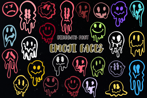Emoji Faces: A Sketched Typeface for Authentic Creative Projects