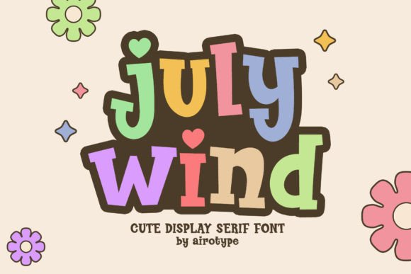 July Wind: The Playful Font for Every Fun Design Project