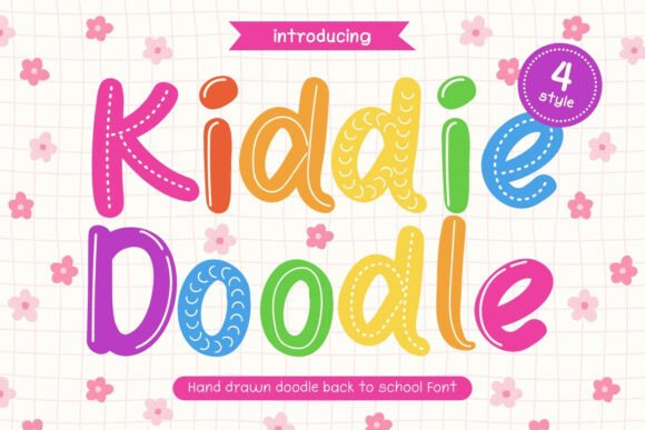 Kiddie Doodle: The Playful Font That Brings School Spirit to Life