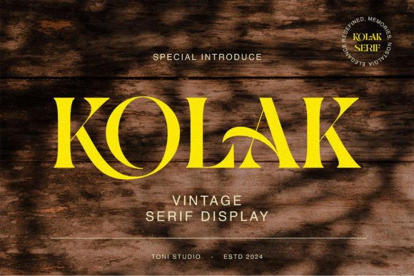 Kolak: A Serif Font for Modern Elegance