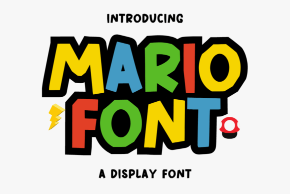 Mario: The Bold Display Font That Demands Attention