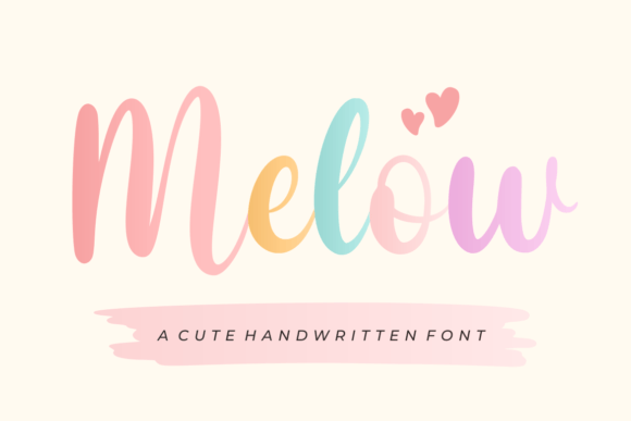 Melow: A Handwritten Font for Joyful Design Projects