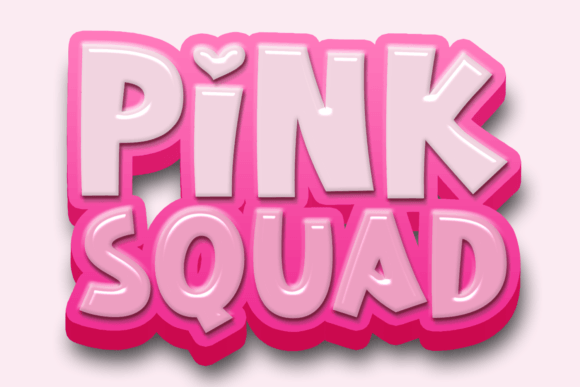 Pink Squad: A Display Font That Brings Whimsy and Charm