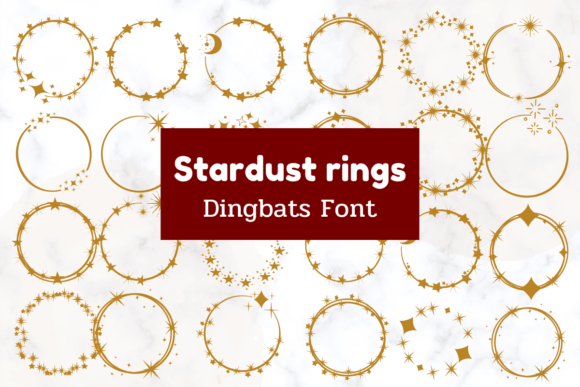 Stardust Rings: A Sparkly Typeface for Memorable Designs