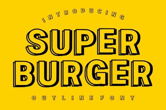 Super Burger: The Bold Display Font for Impactful Design