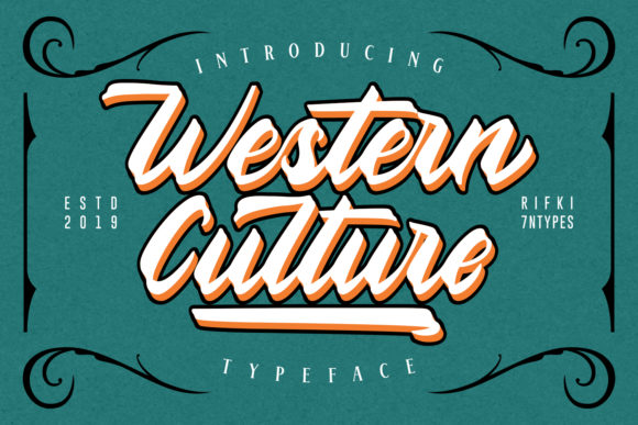 Western Culture Font: Bold Typography for Distinctive Designs
